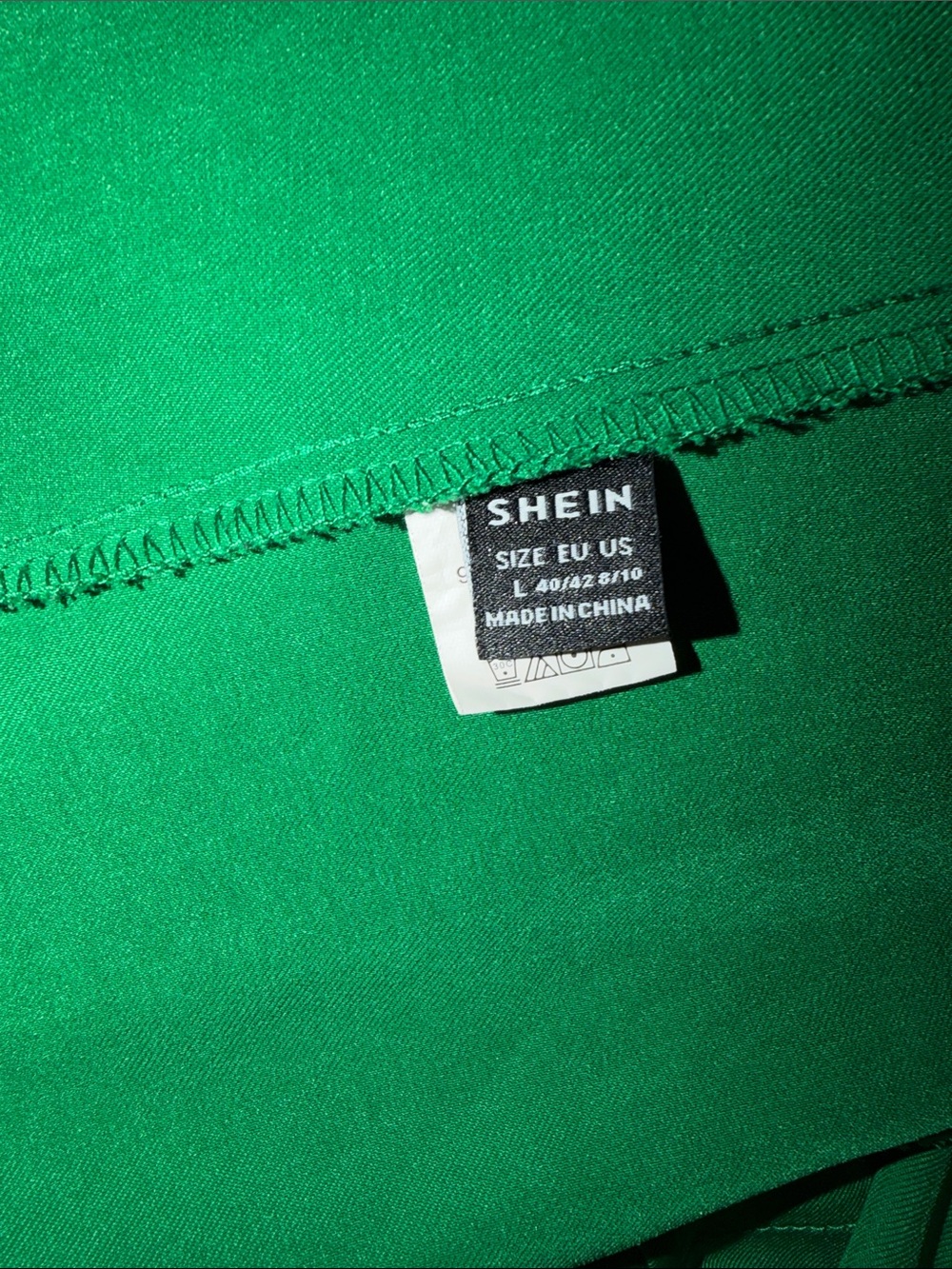 SHEIN Emerald Green Open-Front Blazer - Picture 2 of 2